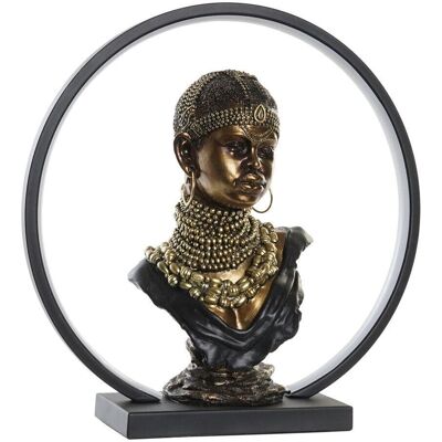 Fijalo Meti - Décoration lumineuse femme africaine en résine - 35,5cm Fijalo Meti - Décoration lumineuse femme africaine en résine - 35,5cm