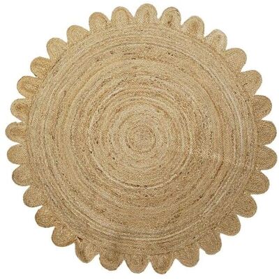 Tapis en jute DKD Home Decor - 150x150 - Finition naturelle Tapis en jute DKD Home Decor - 150x150 - Finition naturelle