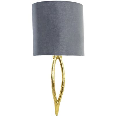 DKD Home Decor Wandleuchte - Goldenes Metall Polyester - 220 V 50 W - 30 x 16 x 60 cm DKD Home Decor Wandleuchte - Goldenes Metall Polyester - 220 V 50 W - 30 x 16 x 60 cm