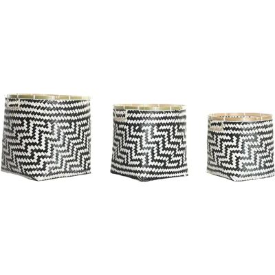 Ensemble de paniers en bambou colonial DKD Home Decor Ensemble de paniers en bambou colonial DKD Home Decor