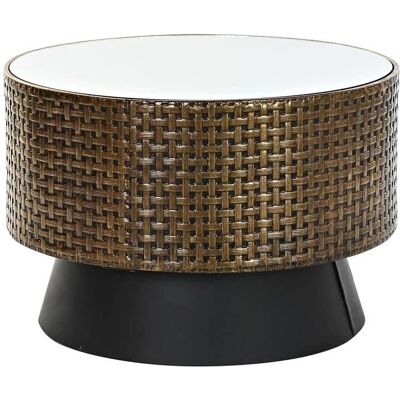 Table d'appoint DKD Home Decor Miroir Noir Or - Table d'appoint Table d'appoint DKD Home Decor Miroir Noir Or - Table d'appoint