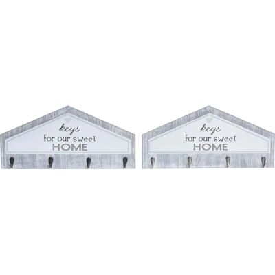 DKD HOME DECOR Gray Metal Key Hanger - Key Hanger DKD HOME DECOR Gray Metal Key Hanger - Key Hanger