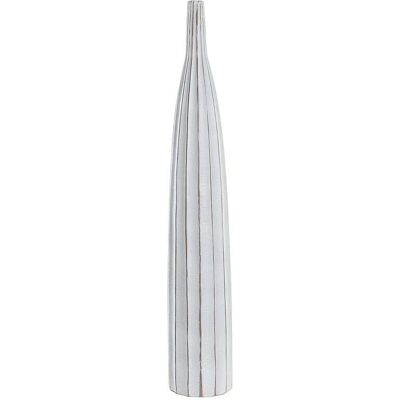 Biały wazon DKD Home Decor z żywicy - Nowoczesny Biały wazon DKD Home Decor z żywicy - Nowoczesny