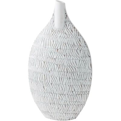 Fijalo JR195232 Vase Résine Moderne Blanc - Vase Fijalo JR195232 Vase Résine Moderne Blanc - Vase