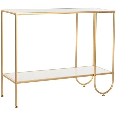 DKD HOME DECOR Console en métal MDF blanc - Console DKD HOME DECOR Console en métal MDF blanc - Console