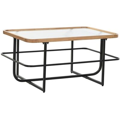 DKD Home Decor Table Basse - Métal Cristal - 90x60x46 cm DKD Home Decor Table Basse - Métal Cristal - 90x60x46 cm