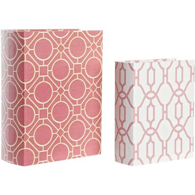 DKD Home Decor Ensemble de 2 Boîtes Décoratives - 20x8x26 cm DKD Home Decor Ensemble de 2 Boîtes Décoratives - 20x8x26 cm