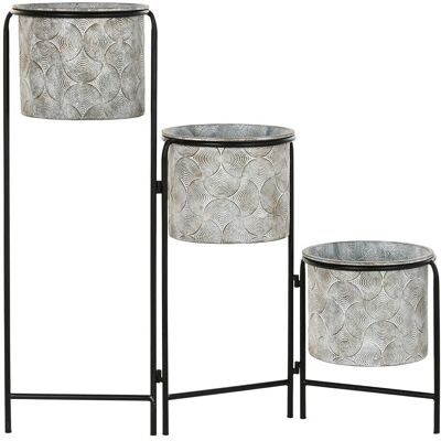 Fijalo MC195599 Jardinier en métal gris - Planter Fijalo MC195599 Jardinier en métal gris - Planter