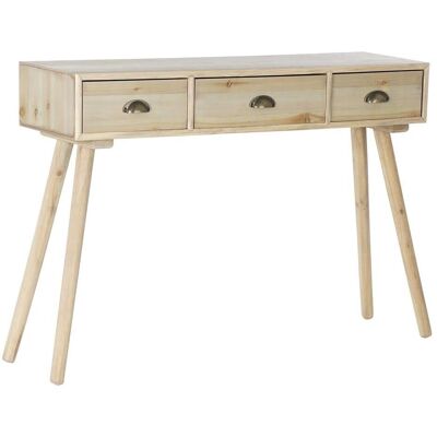 Console DKD Home Decor - Bois naturel, Rose clair, Bleu marine Console DKD Home Decor - Bois naturel, Rose clair, Bleu marine