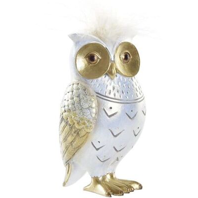 Figure décorative hibou blanc et or DKD Home Decor - Figure Décorative Figure décorative hibou blanc et or DKD Home Decor - Figure Décorative
