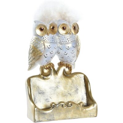 Figurka Dekoracyjna DKD Home Decor Sowy Złote Białe - Figurka Dekoracyjna Figurka Dekoracyjna DKD Home Decor Sowy Złote Białe - Figurka Dekoracyjna