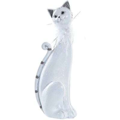 Fijalo Meti FD195838 Figurine Décorative de Chat en Résine Blanche - Figurine Décorative - Publicité Fijalo Meti FD195838 Figurine Décorative de Chat en Résine Blanche - Figurine Décorative - Publicité