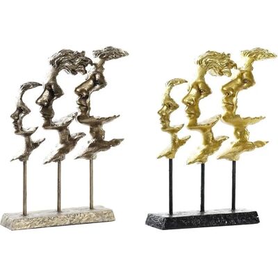 DKD HOME DECOR Ansikte Gyllene Metall Koppar Harts Modern - Figurine Decoratif DKD HOME DECOR Ansikte Gyllene Metall Koppar Harts Modern - Figurine Decoratif