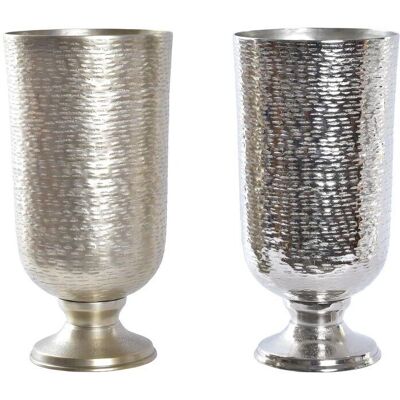 DKD Home Decor Silver and Gold Modern Vase - Set of 2 DKD Home Decor Silver and Gold Modern Vase - Set of 2