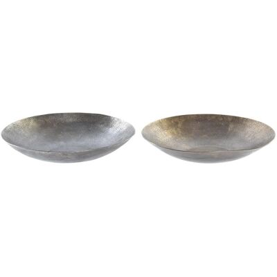 Centre de Table DKD HOME DECOR Argent Doré Aluminium - Centerpiece - Publicité Centre de Table DKD HOME DECOR Argent Doré Aluminium - Centerpiece - Publicité