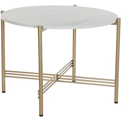 Fijalo MB196081 - Table d'appoint - Métal Doré Marbre Fijalo MB196081 - Table d'appoint - Métal Doré Marbre
