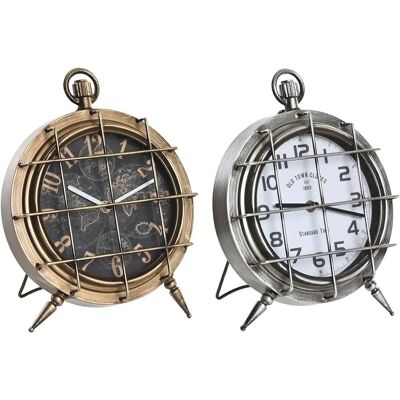 Horloge de Table Carte du Monde DKD Home Decor - Loft - 2 Unités Horloge de Table Carte du Monde DKD Home Decor - Loft - 2 Unités