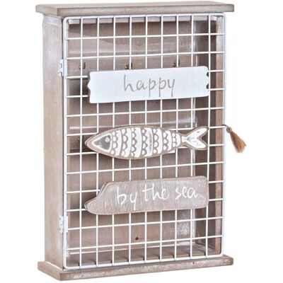 DKD Home Decor Armoire à clés - Poissons Méditerranéens - 20 x 6 x 28 cm DKD Home Decor Armoire à clés - Poissons Méditerranéens - 20 x 6 x 28 cm
