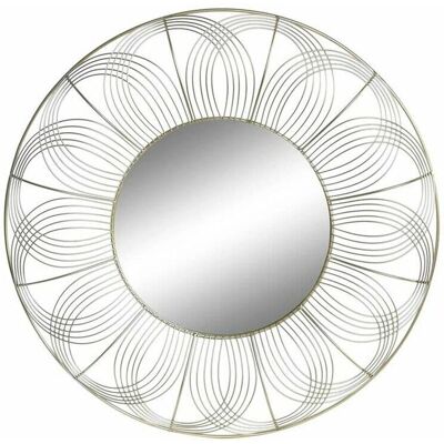 DKD Home Decor Złote Nowoczesne Lustro Ścienne - Lustro Ścienne DKD Home Decor Złote Nowoczesne Lustro Ścienne - Lustro Ścienne