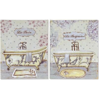 DKD HOME DECOR Arte da Parete - Set Multicolore da 2 DKD HOME DECOR Arte da Parete - Set Multicolore da 2
