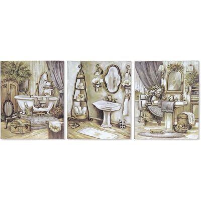 Ensemble de Tableaux pour Salle de Bain DKD HOME DECOR - Multicolore Ensemble de Tableaux pour Salle de Bain DKD HOME DECOR - Multicolore