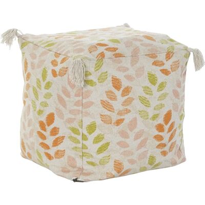 Coussin de sol DKD Home Decor Beige Feuille d'une plante - Shabby Chic Coussin de sol DKD Home Decor Beige Feuille d'une plante - Shabby Chic