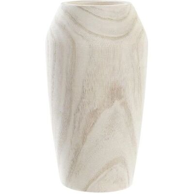 DKD Home Decor Brown Paolownia wood Natural Vase - Vase DKD Home Decor Brown Paolownia wood Natural Vase - Vase