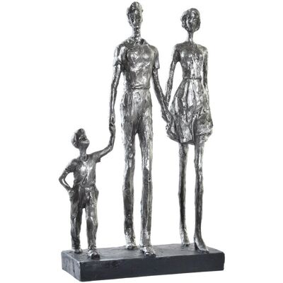 Fijalo Meti FD196871 - Statue/figurine décorative - Résine argent/noir - Famille moderne - Publicité Fijalo Meti FD196871 - Statue/figurine décorative - Résine argent/noir - Famille moderne - Publicité