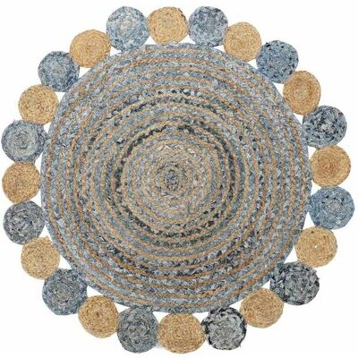 Tapis DKD Home Decor Bleu Marron - Tapis Tapis DKD Home Decor Bleu Marron - Tapis