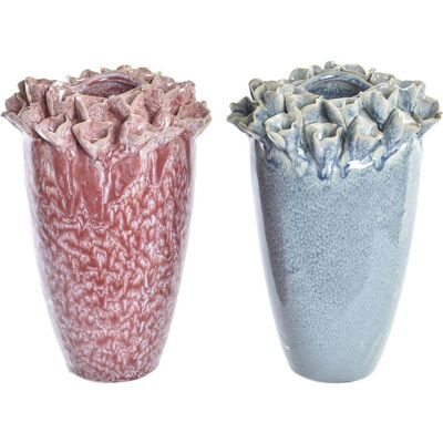 Wazon DKD Home Decor Różowy Turkusowy - Kwiat - Wazon Wazon DKD Home Decor Różowy Turkusowy - Kwiat - Wazon