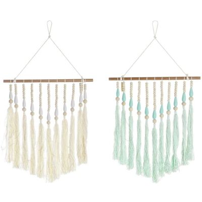 Décoration Murale DKD HOME DECOR - Style Boho - Ensemble de 2 Décoration Murale DKD HOME DECOR - Style Boho - Ensemble de 2