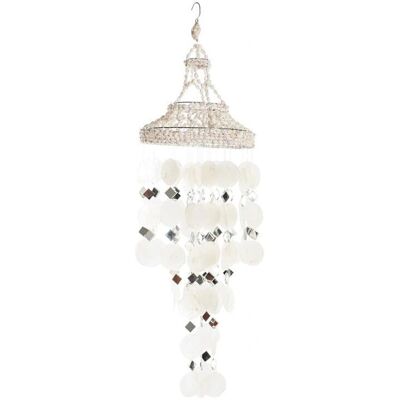 DKD Home Decor Spiegel Muscheln - 20x20x70cm Boho-Stil DKD Home Decor Spiegel Muscheln - 20x20x70cm Boho-Stil