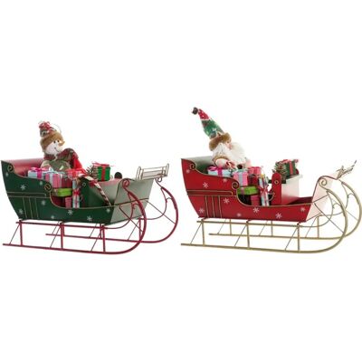 DKD HOME DECOR Metal Christmas Ornaments - Set of 2 - 38x19x35 cm DKD HOME DECOR Metal Christmas Ornaments - Set of 2 - 38x19x35 cm