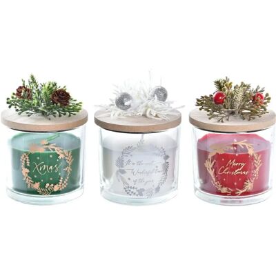 DKD HOME DECOR Cera Multicolor - Zestaw 3 światełek bożonarodzeniowych DKD HOME DECOR Cera Multicolor - Zestaw 3 światełek bożonarodzeniowych