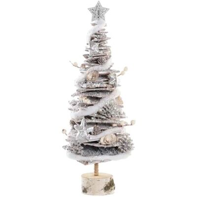DKD HOME DECOR Nevado - Natural Birch Christmas Tree 21x21x52cm DKD HOME DECOR Nevado - Natural Birch Christmas Tree 21x21x52cm