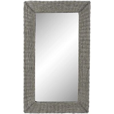 Miroir mural gris en rotin DKD Home Decor - Miroir Miroir mural gris en rotin DKD Home Decor - Miroir