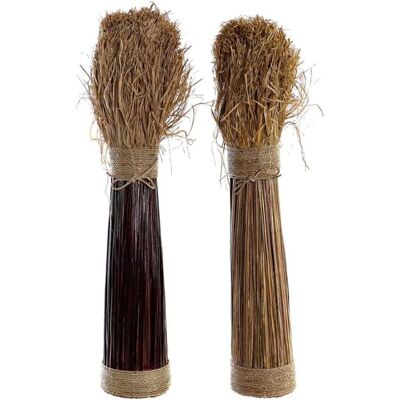 DKD Home Decor Ramo - Naturel - 2 Unités - Décoration d'Intérieur DKD Home Decor Ramo - Naturel - 2 Unités - Décoration d'Intérieur