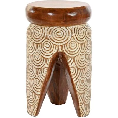 DKD Home Decor Biały Albasia Stolik boczny - Side table DKD Home Decor Biały Albasia Stolik boczny - Side table