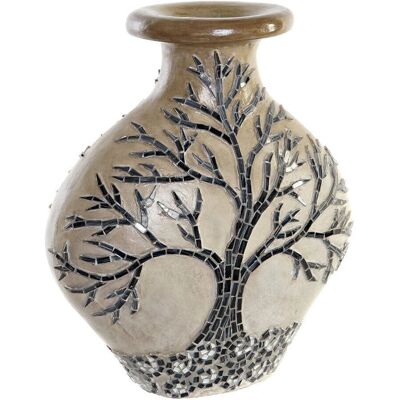 Fijalo Meti JR199099 - Vase mit Baum-Design - Beige Fijalo Meti JR199099 - Vase mit Baum-Design - Beige