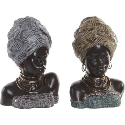Figurine Décorative DKD Home Decor Femme Africaine Résine - 24x18x36cm - 2 pièces - Publicité Figurine Décorative DKD Home Decor Femme Africaine Résine - 24x18x36cm - 2 pièces - Publicité