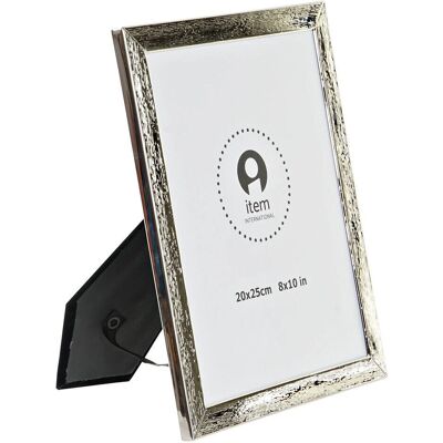 Fijalo Silver Metal Photo Frame - Traditional Wall Mount Fijalo Silver Metal Photo Frame - Traditional Wall Mount