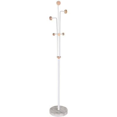 DKD Home Decor Porte-manteau - Bois Métal Blanc DKD Home Decor Porte-manteau - Bois Métal Blanc