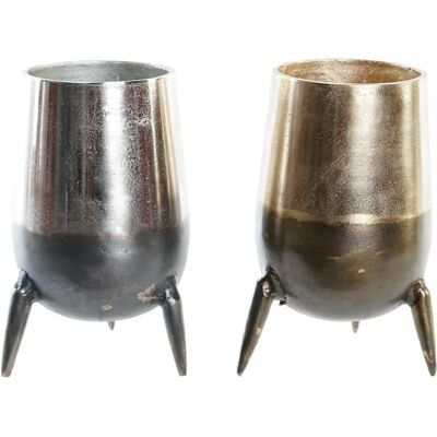 DKD Home Decor Vase - Set en Aluminium Moderne DKD Home Decor Vase - Set en Aluminium Moderne