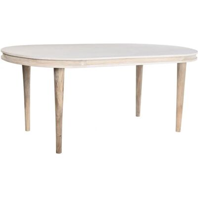 Fijalo Meti - MB200600 - Table à manger rectangulaire moderne - Laiton & Bois de mangue - Publicité Fijalo Meti - MB200600 - Table à manger rectangulaire moderne - Laiton & Bois de mangue - Publicité
