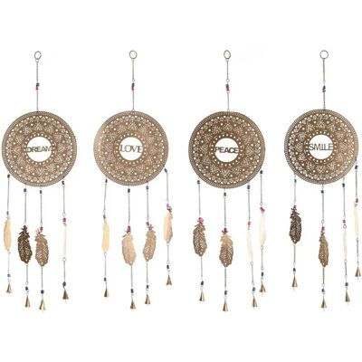 DKD Home Decor Golden Feather Pendant Decorative Figure - Decor Type DKD Home Decor Golden Feather Pendant Decorative Figure - Decor Type
