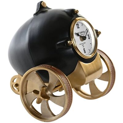 Horloge de Bureau Colonial Noir et Or DKD Home Decor - Décoration Maison Horloge de Bureau Colonial Noir et Or DKD Home Decor - Décoration Maison