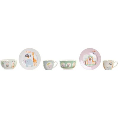 DKD Home Decor Zestaw Naczyń dla Dzieci - 2 Części DKD Home Decor Zestaw Naczyń dla Dzieci - 2 Części