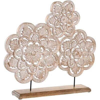 Figura decorativa in legno di mango bianco DKD Home Decor - 50x9x45 cm Figura decorativa in legno di mango bianco DKD Home Decor - 50x9x45 cm