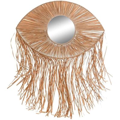 Lustro ścienne DKD Home Decor Bali - 61x6x80 cm, Włókno żelazne, Ręcznie robione Lustro ścienne DKD Home Decor Bali - 61x6x80 cm, Włókno żelazne, Ręcznie robione