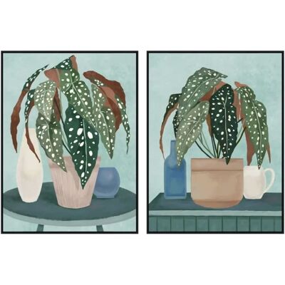 DKD Home Decor Planta Lienzo 90x4x120cm - Pintura DKD Home Decor Planta Lienzo 90x4x120cm - Pintura